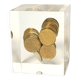 Inclusion presse papier pièces de 5cts francs