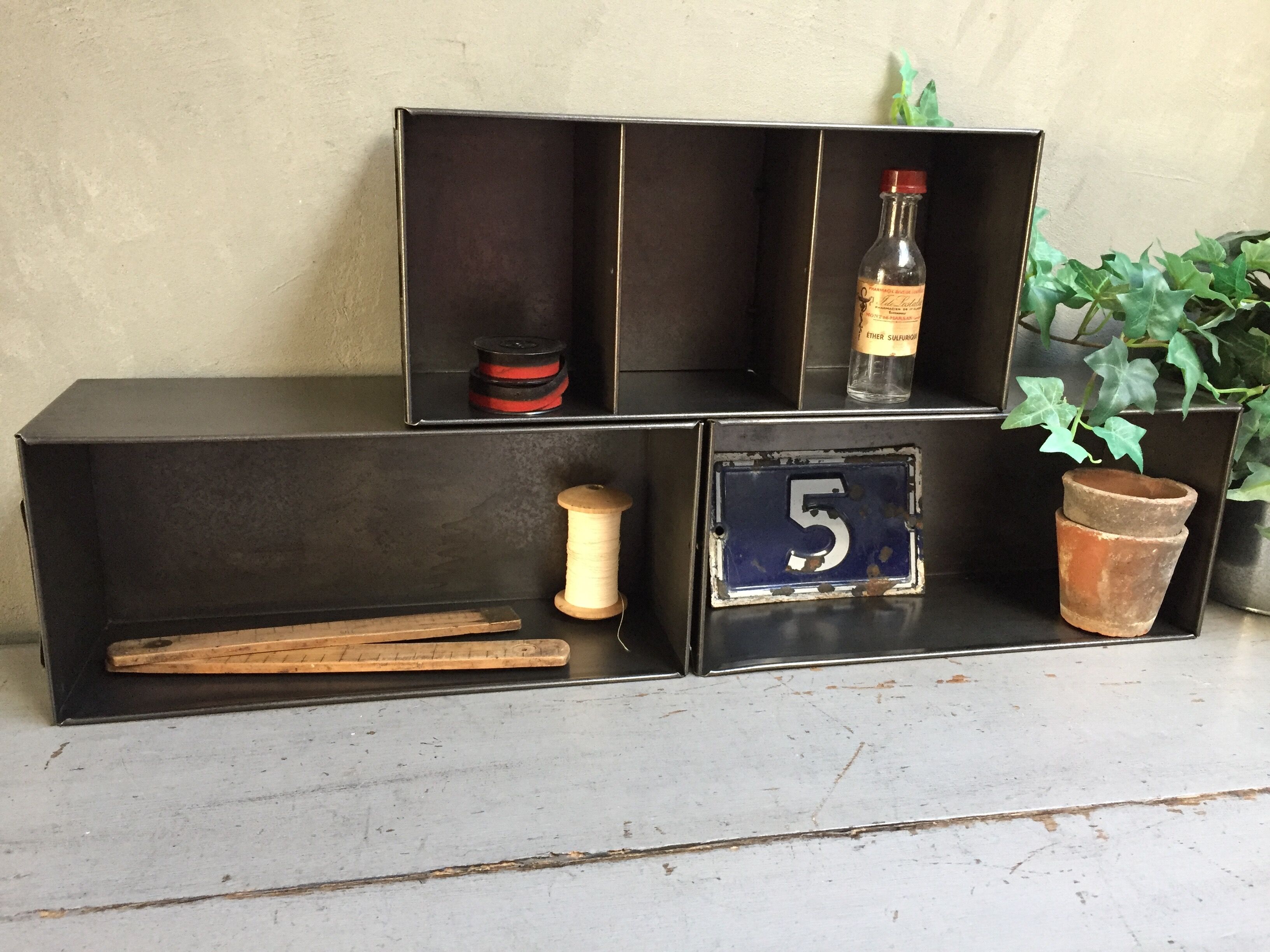Lot of 3 industrial lockers