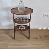 Antique walnut pedestal table furniture