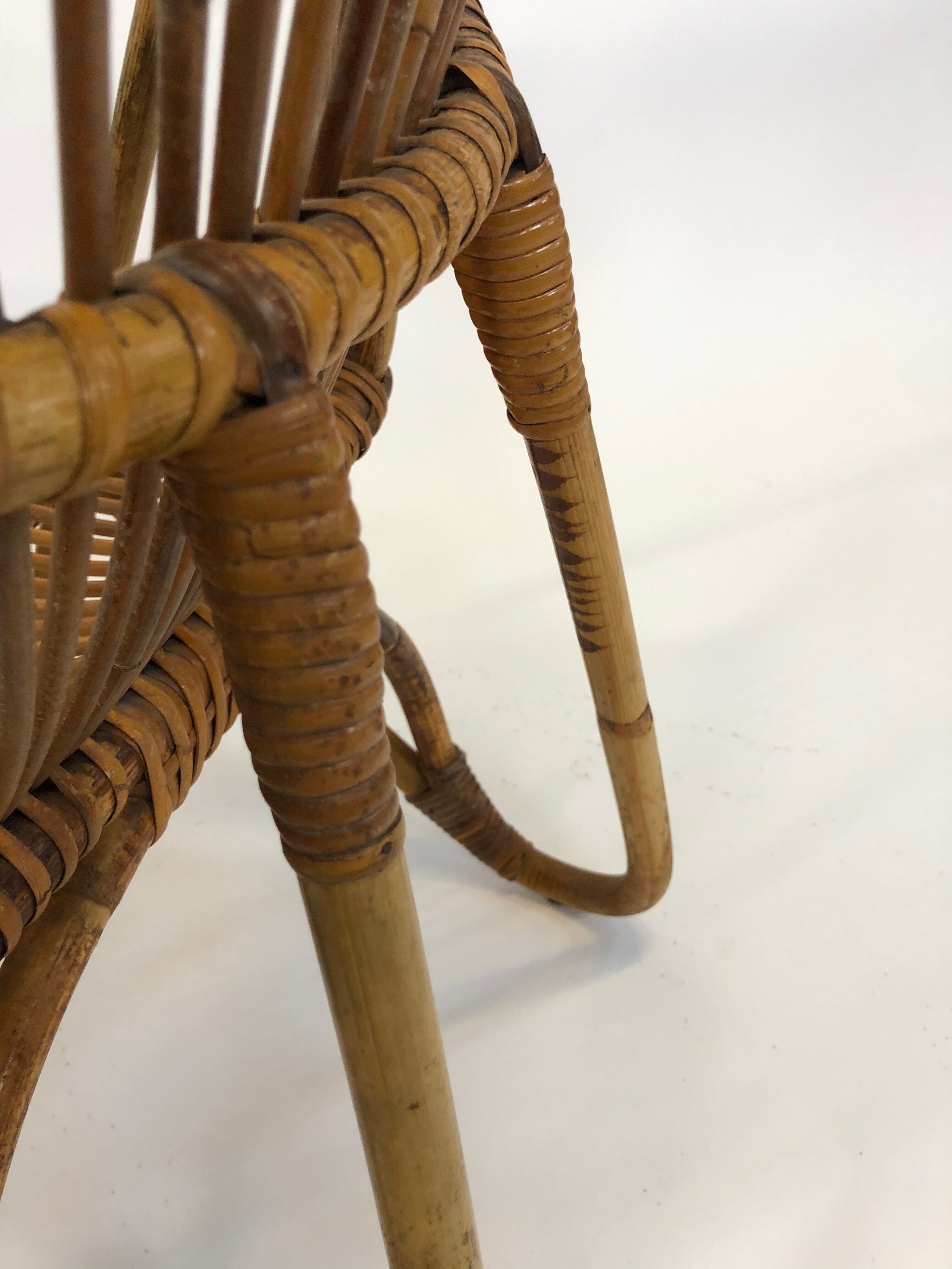 Rohe Noordwolde rattan chair, 1960, Netherlands