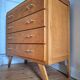 Commode vintage pieds compas, meuble ancien