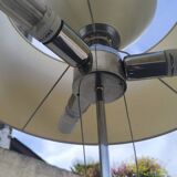 Vintage Floor Lamp with Fabric Shade by Erco, Germany, 1960s