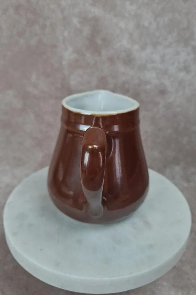 Vintage Apilco brown porcelain jug