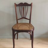 Vintage caned bistro chair