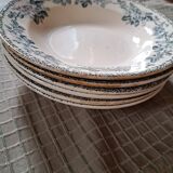 HBCM iron earth soup plates Guadeloupe decor