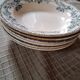 Assiettes creuses terre de fer HBCM décor Guadeloupe