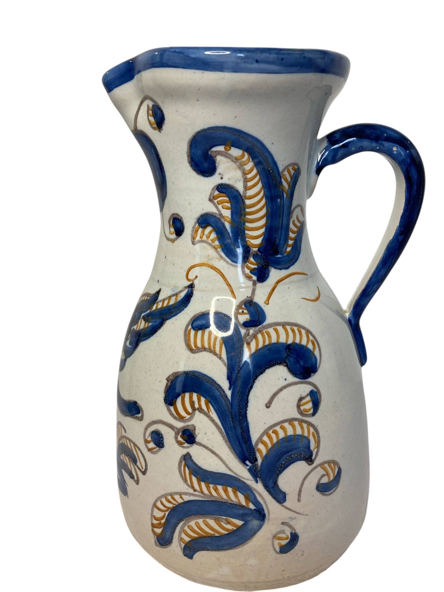 Large Talavera de la Reina earthenware pitcher, 20th century