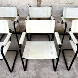 Set of 6 Mattego Grassi MG5 1970 vintage chairs