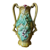Art Nouveau vase in stamped slip