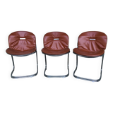 Set of 3 Sabrina Gastone Rinaldi chairs