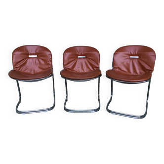 Set of 3 Sabrina Gastone Rinaldi chairs