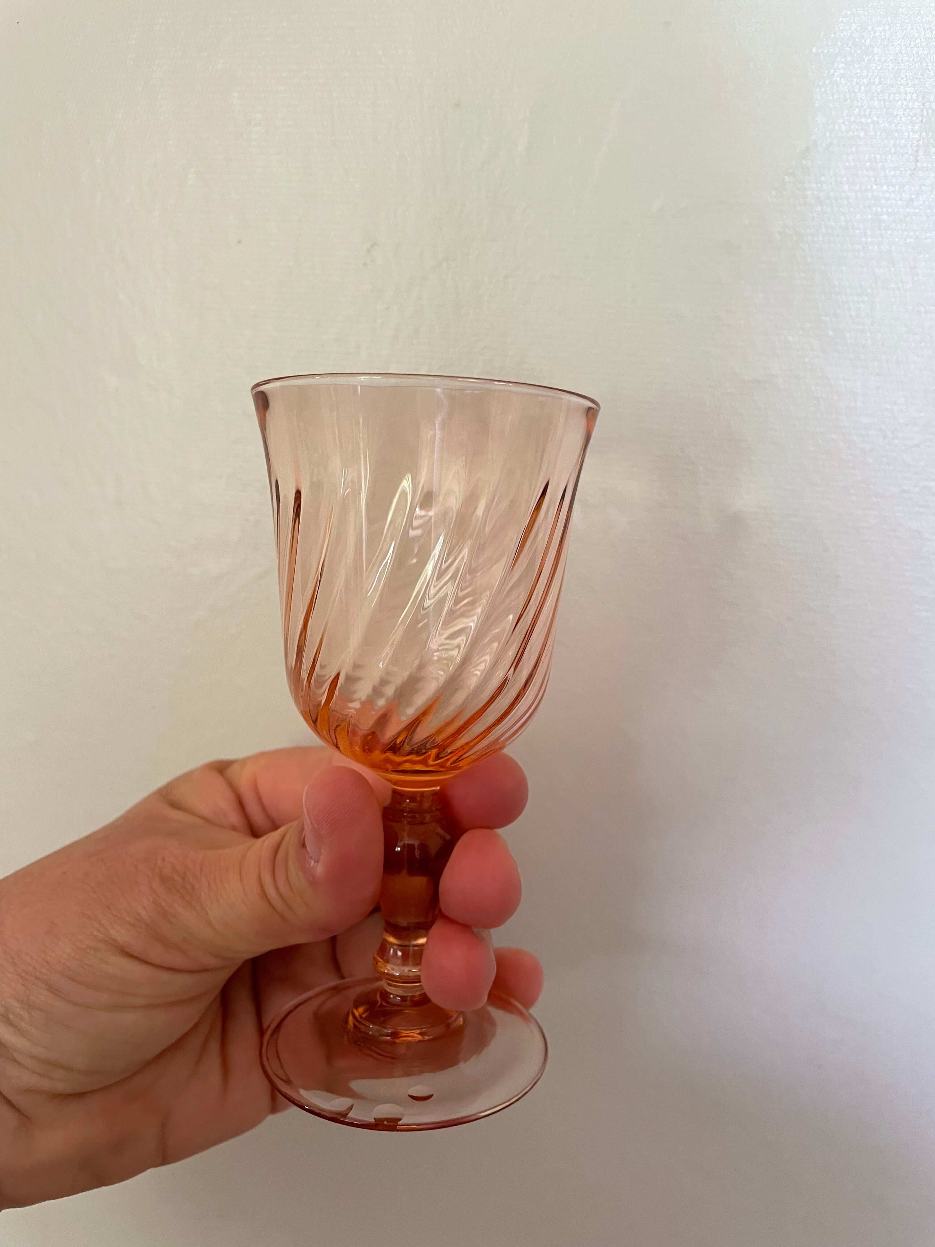 Rose liqueur or port glasses Rosaline d'Arcoroc