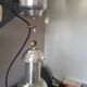 Lustre industriel vintage italien uccello fisherman