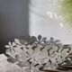 Fruit bowl/basket in chromed stainless steel, signed Monika Mulder