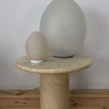 Domec egg lamps, Vianne speckled glass, 1970s