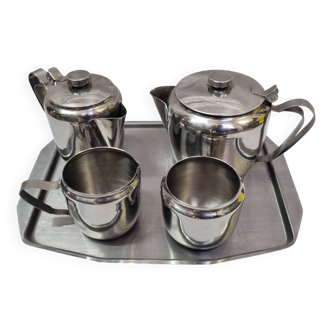 Stainless breakfast service, 1970
