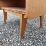 Secretary chest of drawers vintage light wood year 50 60