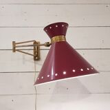 Wall lamp to double arms by René Mathieu to Lunel, 1950