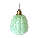 Balladeuse lamp glass of clichy green year 1940