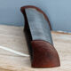 Pair of asymmetrical Scandinavian wall lamps, 50s-60s