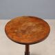 Small antique table in walnut and beech, Italy, 20th century.
