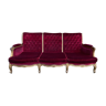 Sofa velvet red theater and gilded wood