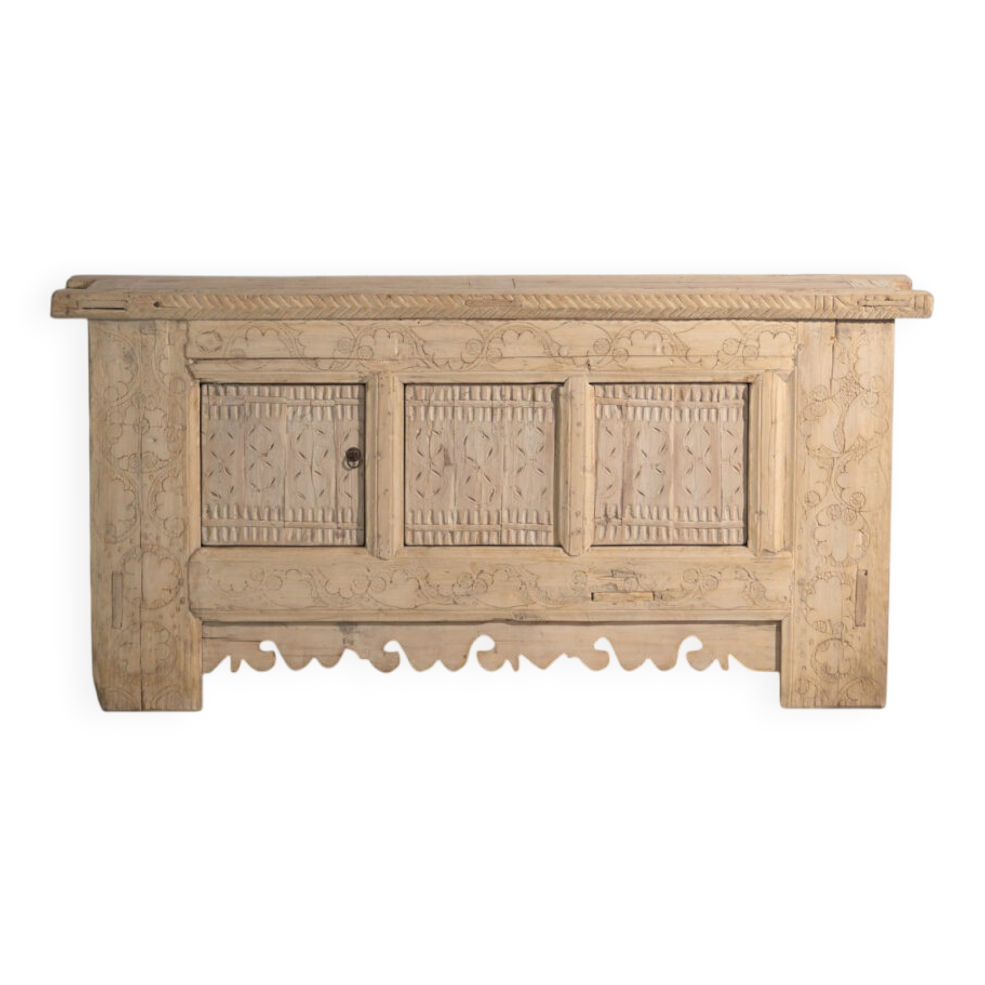 Antique carved pine buffet – China, circa 1930