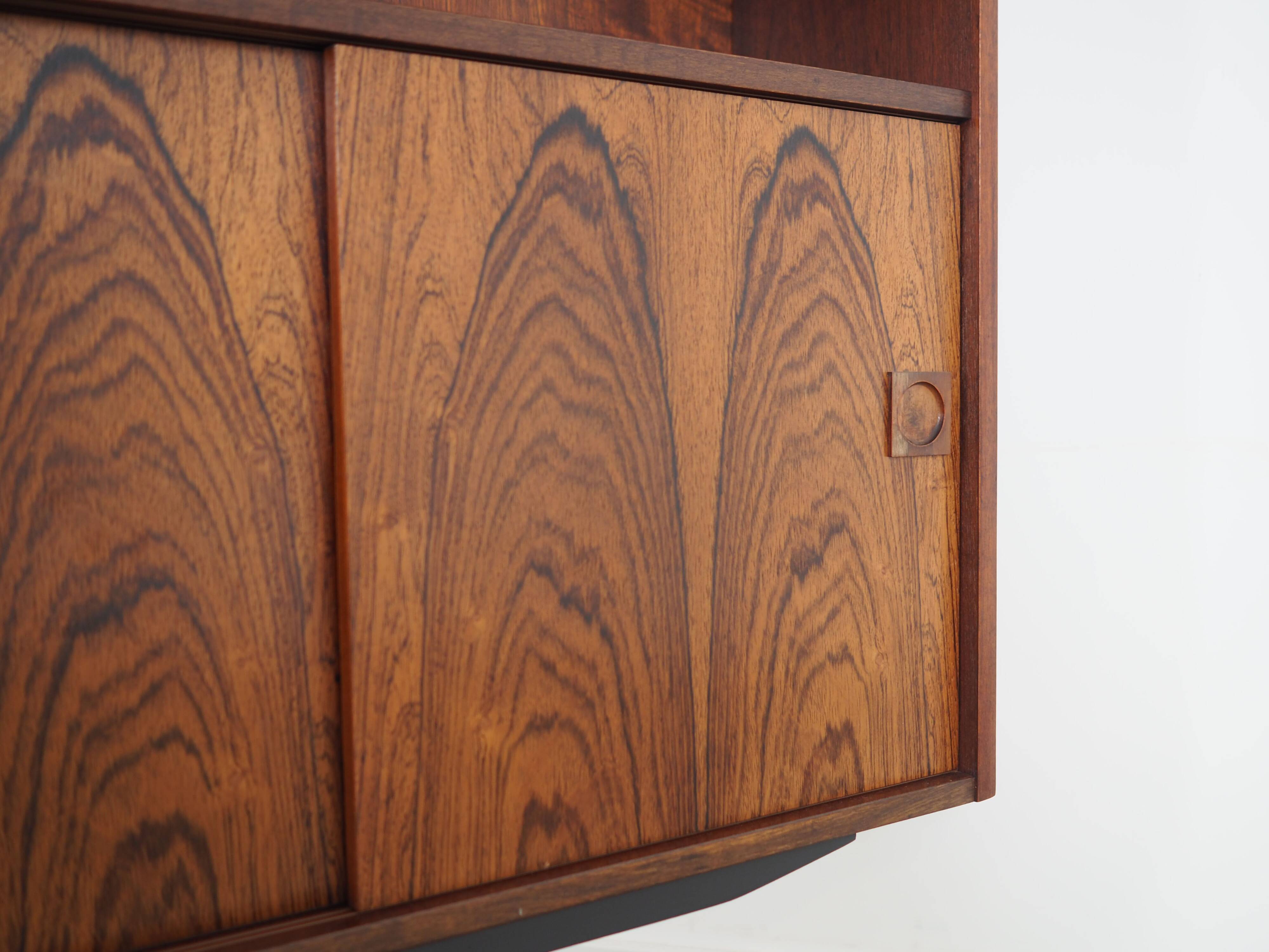 Rosewood bookcase, Danish design, 1970s, production: Farsø Møbelfabrik