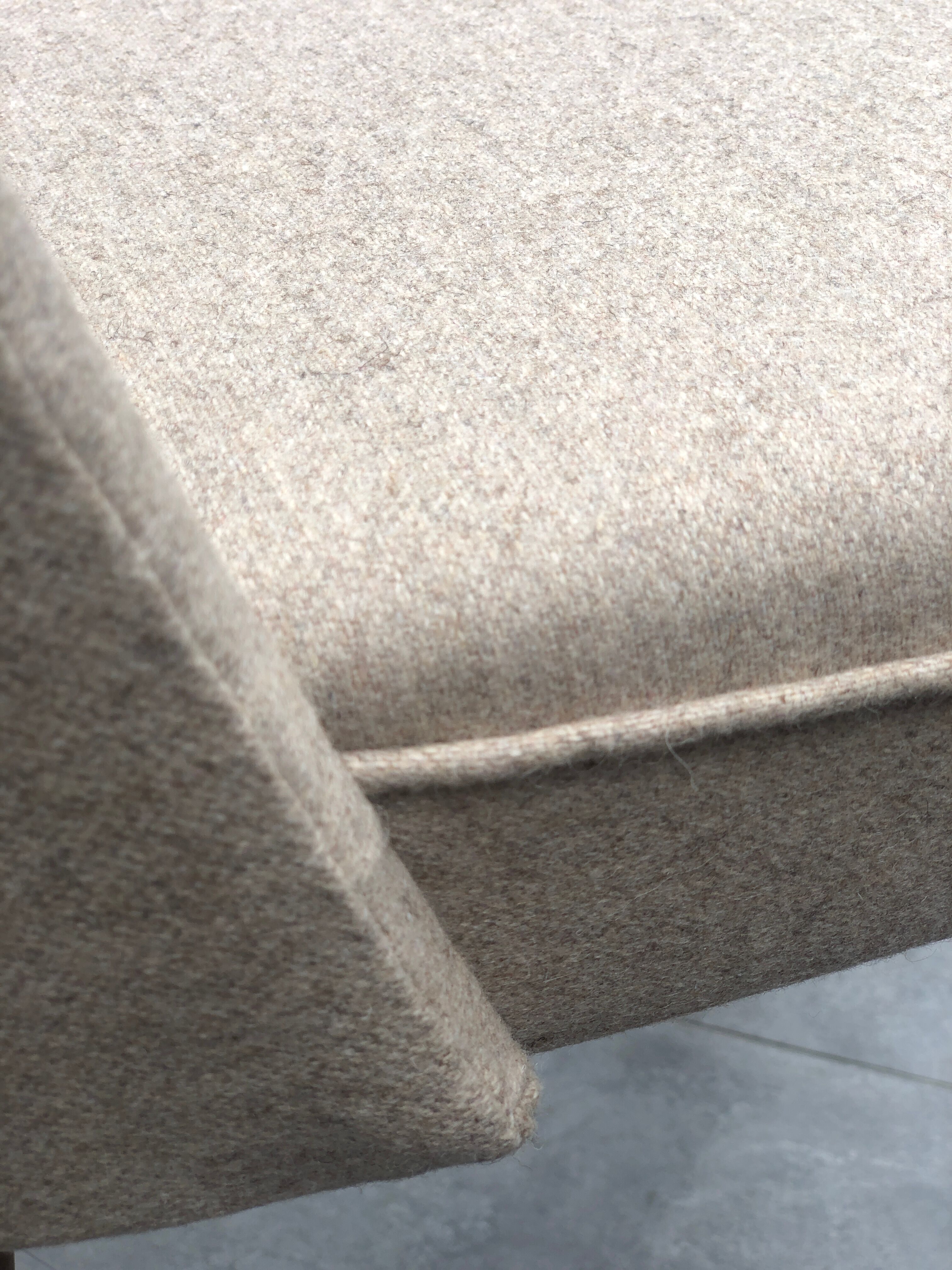 Beige Wool Shell Dining Chair by Lesniewski for Słupskie Fabryki Mebli, 1962