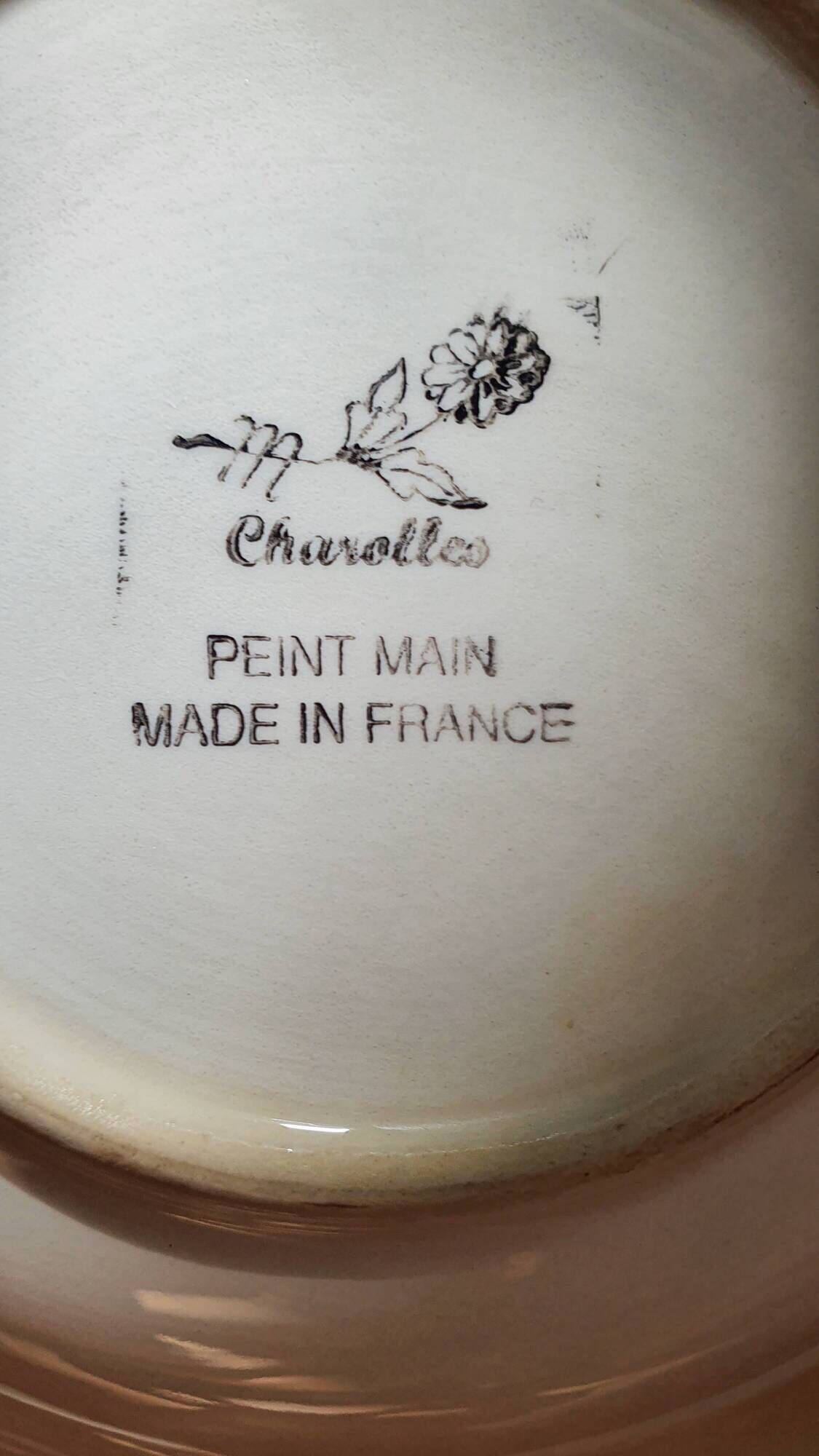 Ceramic decoration plate Pomme Charolles
