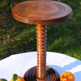 Twisted wood plant holder