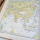 Physical Asia. Geographical plate printed in 1900.