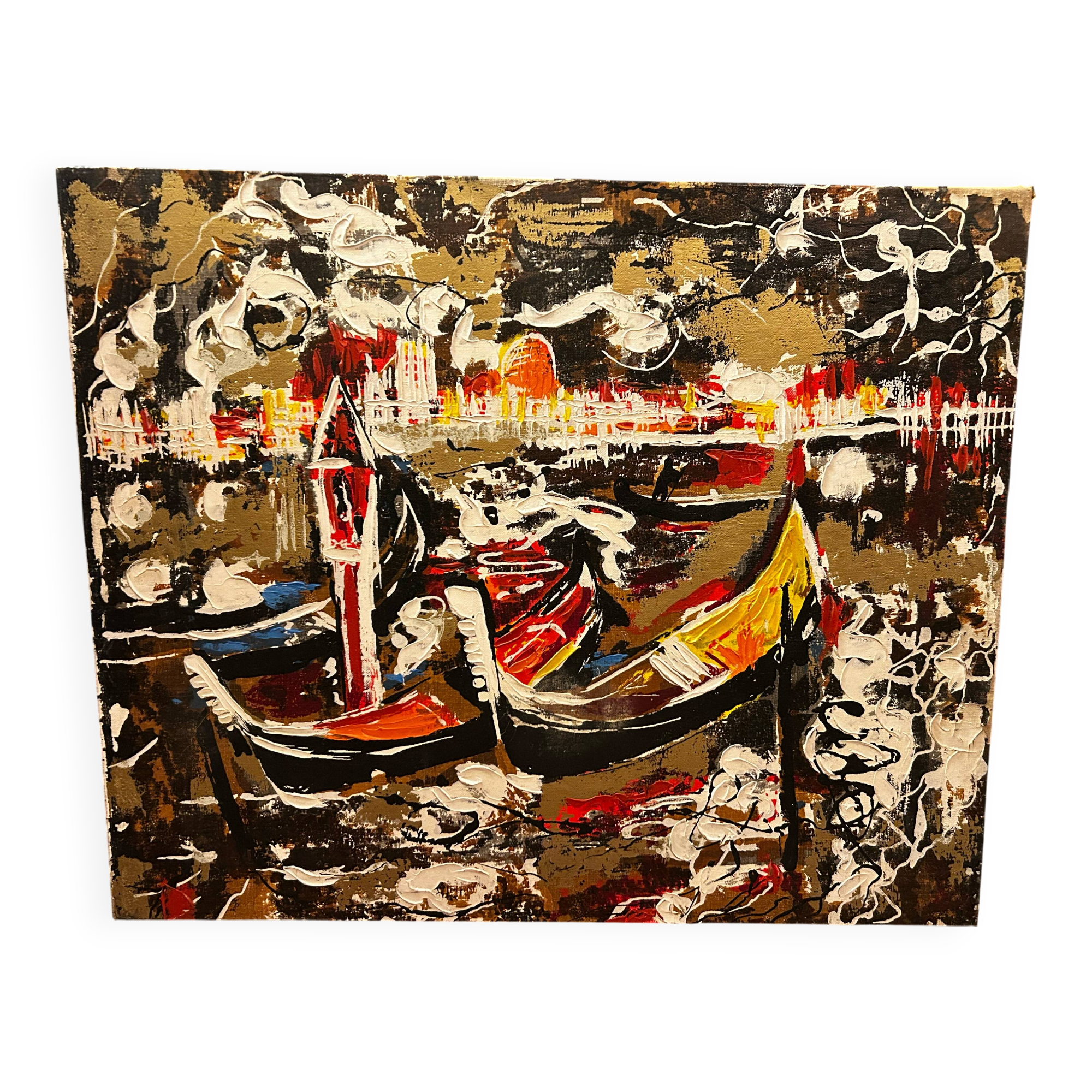 Mixed media technique in the style of Stefania Gagliardi.