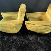 Pair of designer armchairs 1955-60 Louis Paolozzi for Brandt Zol Steiner