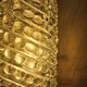 Vintage wall lamp Glashutte Limburg bubble glass texture (60s)