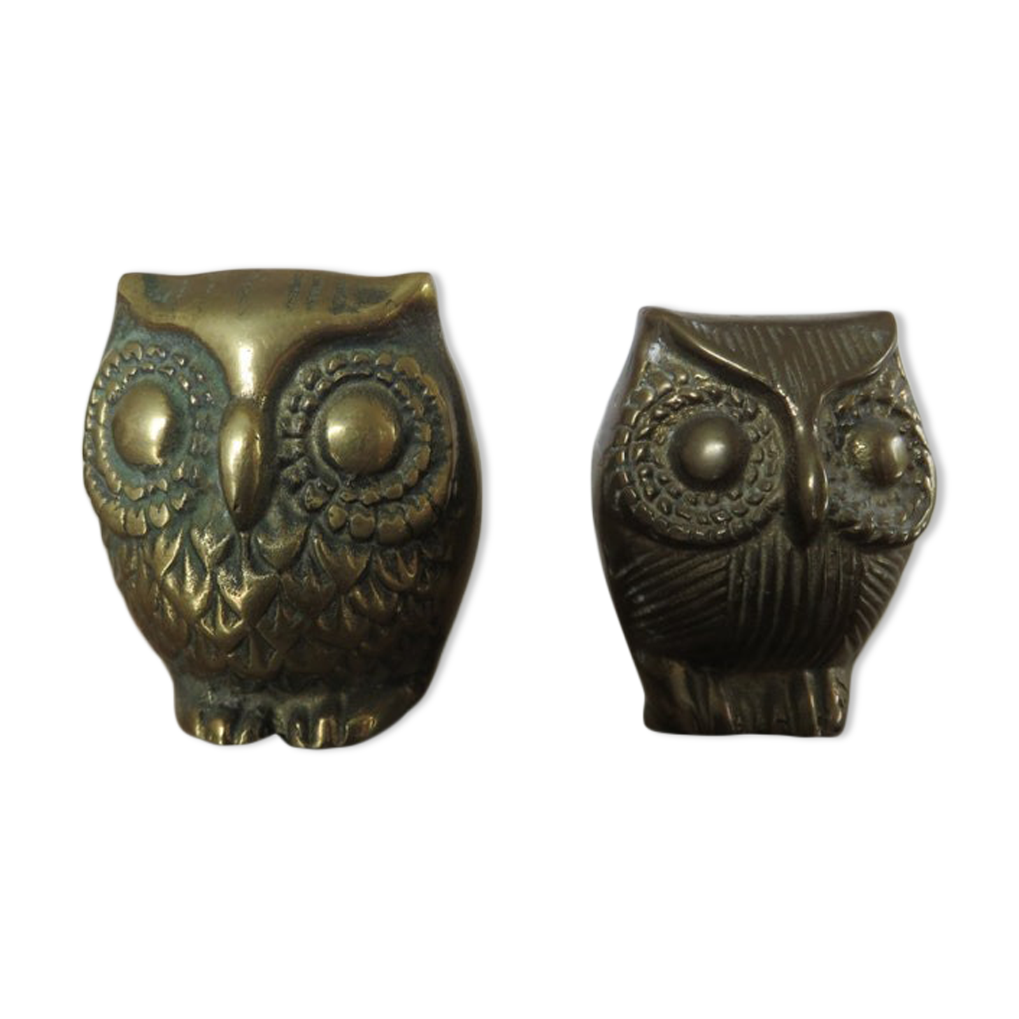 2sum sculptures in brass 60s 70s