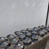 Set of 22 stainless steel cups