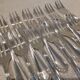 12 silver-plated metal cake forks by Christofle Spatours