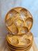 Set of 8 vintage oyster plates in majolica – Ateliers du Revernay