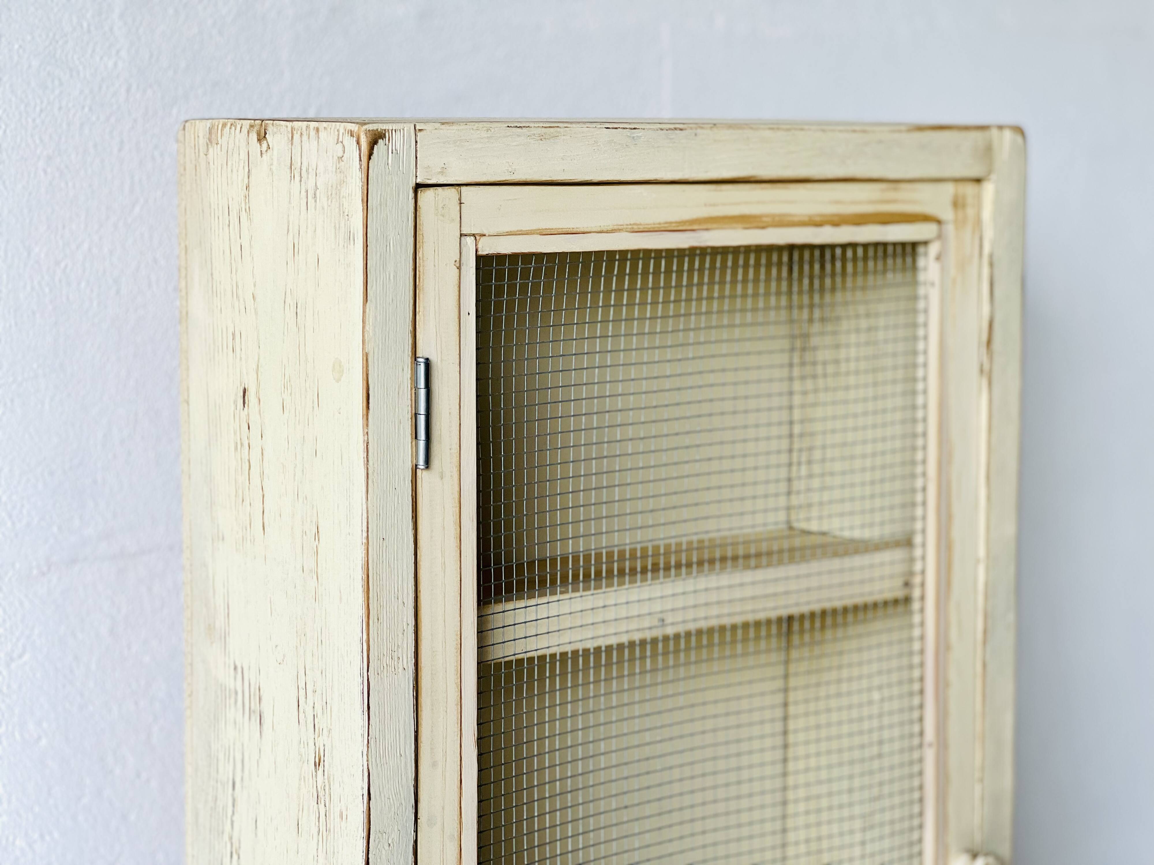 Vintage Wall Cabinet with Glass, 1970’