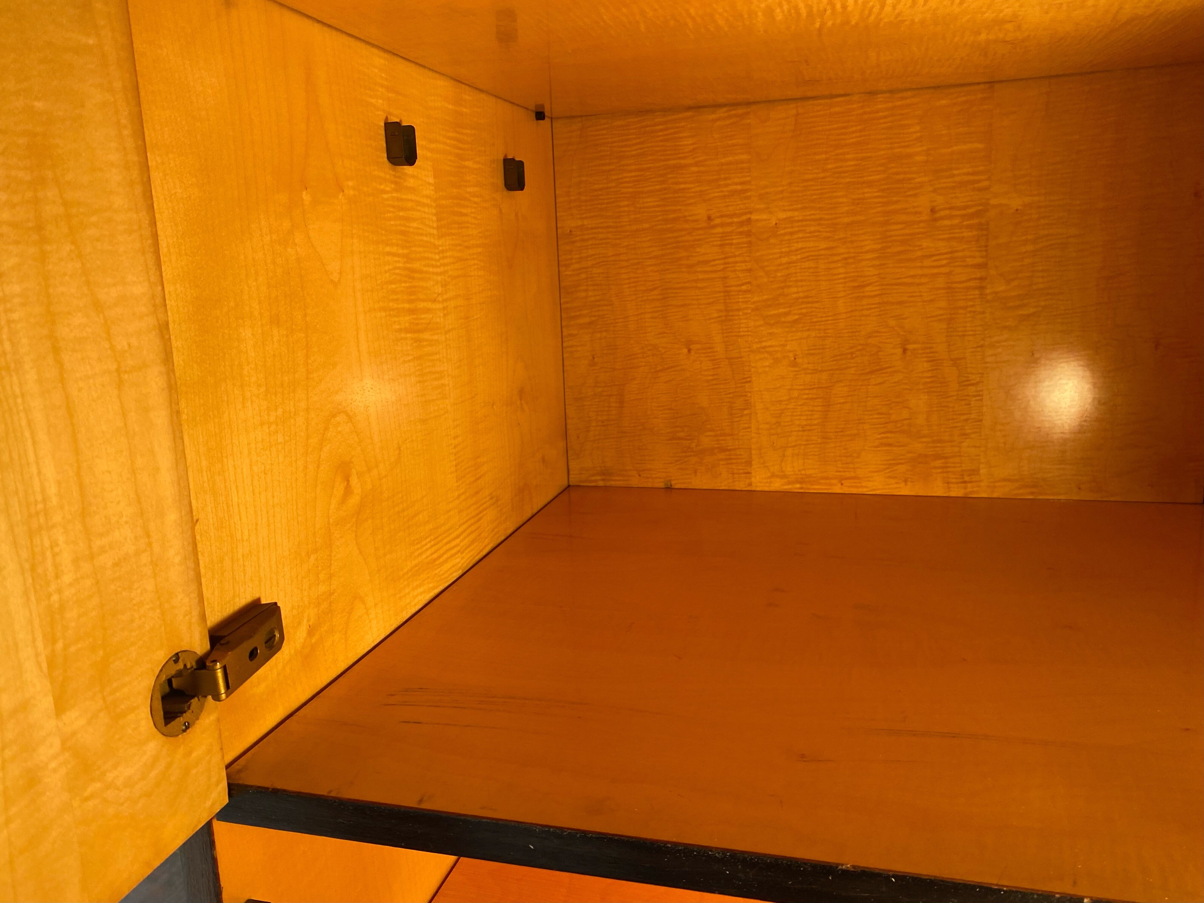 Living room furniture showcase, rosewood veneer secretary of the 70s