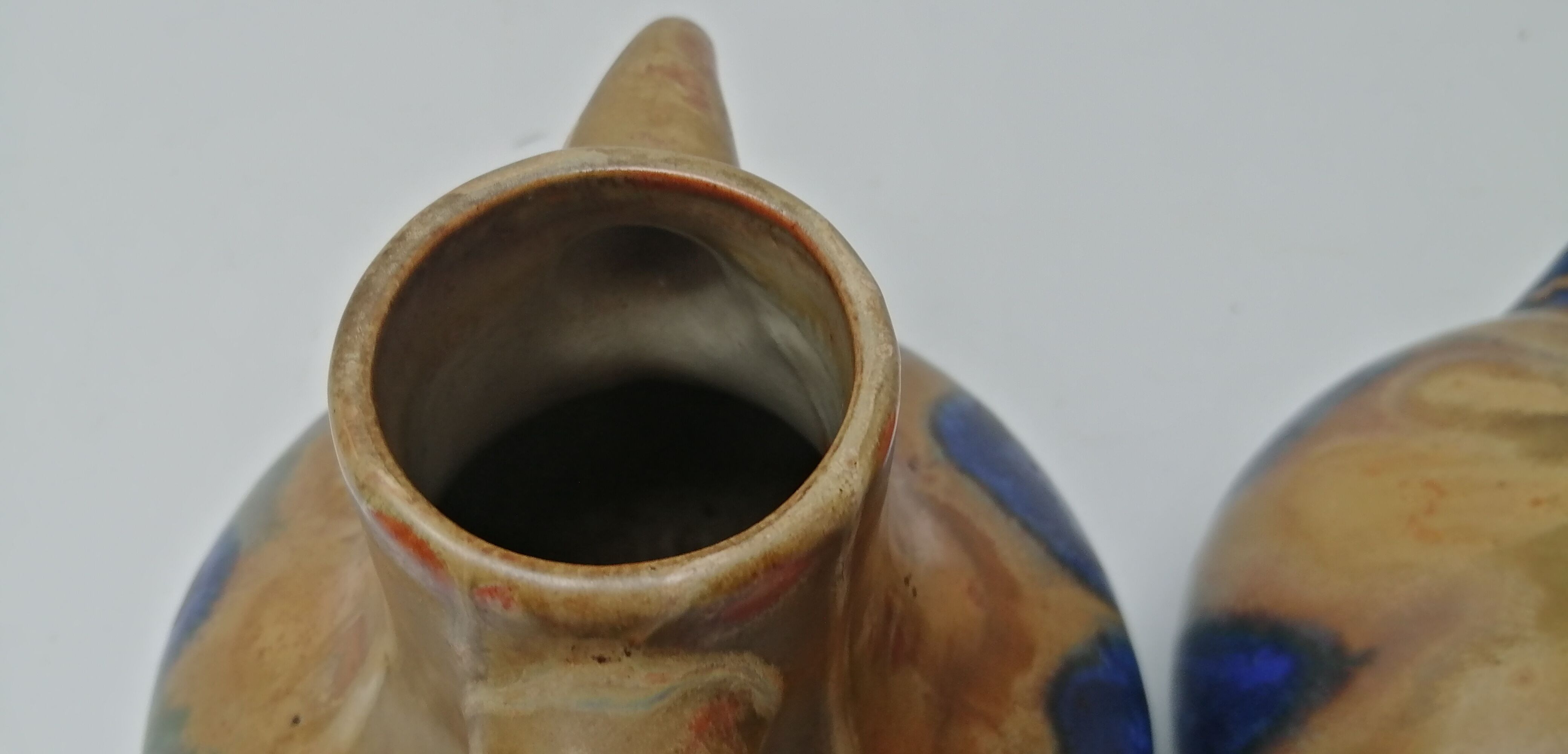 Pair of art deco vase in G. Méténier's Gannat sandstone