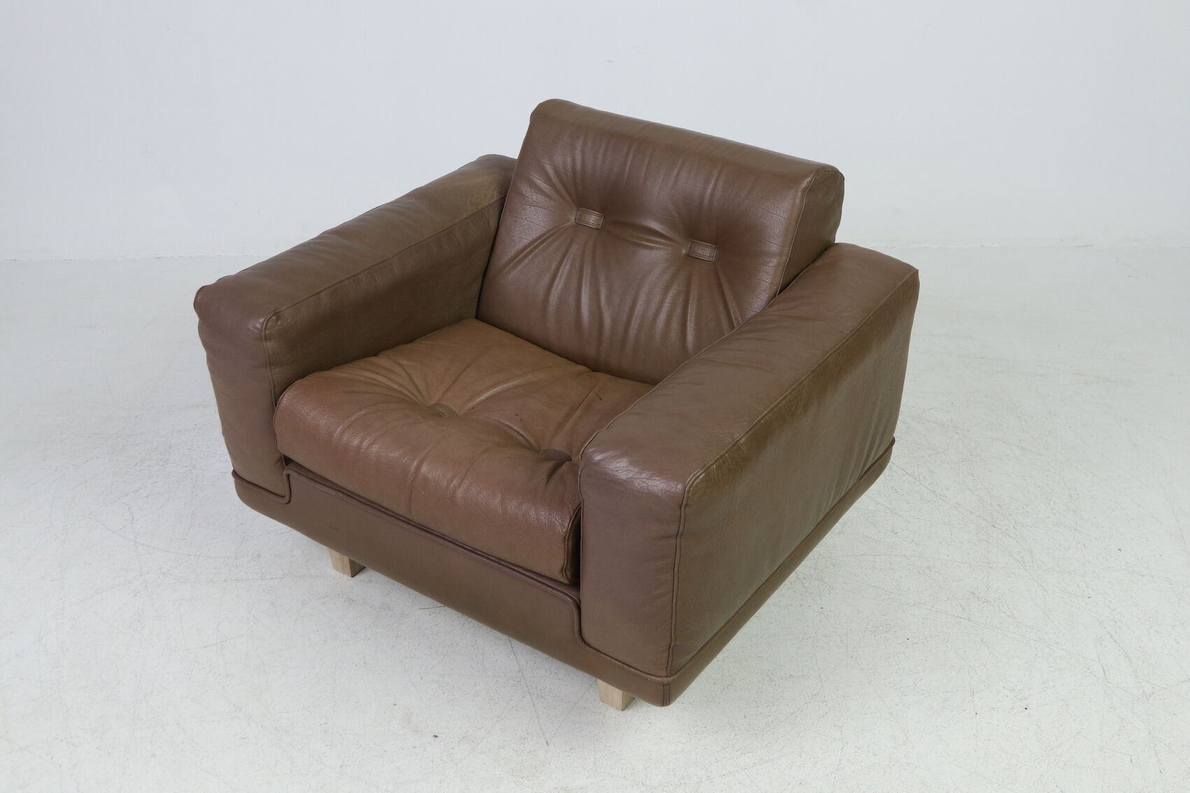 Vintage armchair Søren Nissen and Ebbe Gehl in brown leather