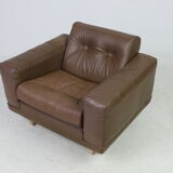 Vintage armchair Søren Nissen and Ebbe Gehl in brown leather