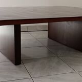 Table Basse Axel Vervoordt Bois E Bambou Laque Belgique 1980