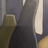 Oil painting on canvas "Still Life with Plate" Franco Prayer (1924) 60x50 cm