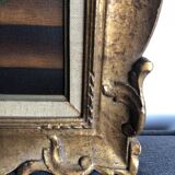 Oil on canvas painting of flowers