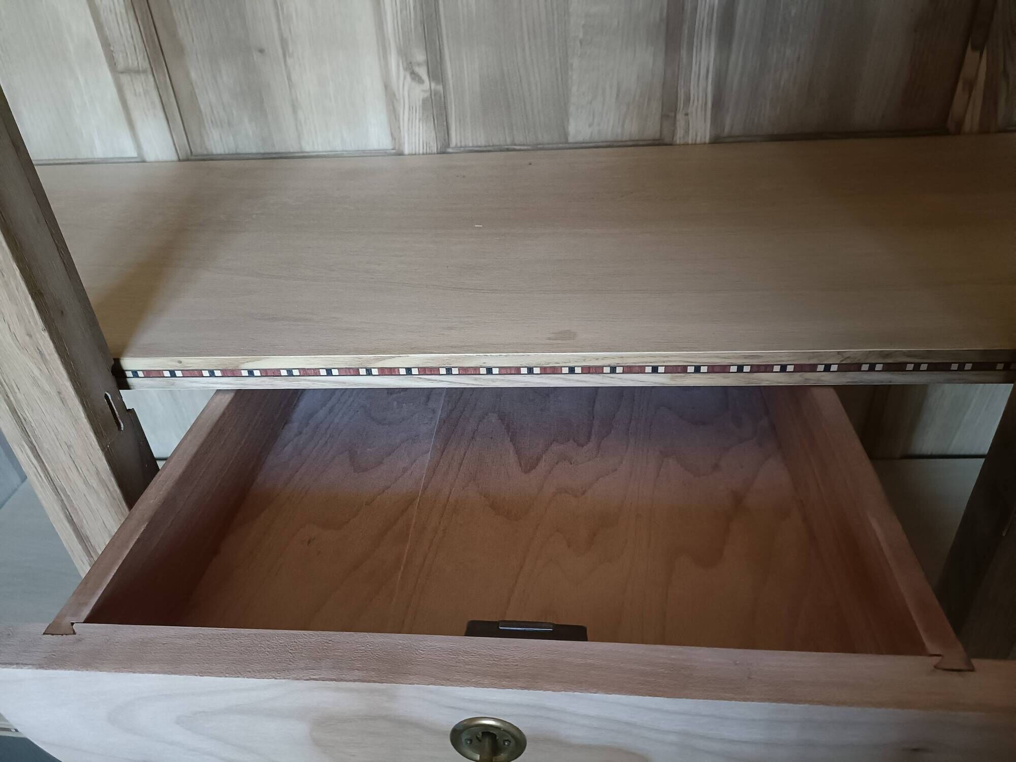 Renovated Art Deco oak wardrobe