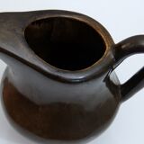 Très beau pichet/carafe ancienne en céramique marron