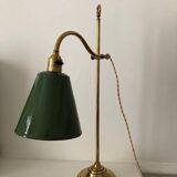 Old desk lamp, brass workshop